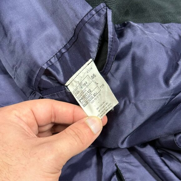 Jack Victor Velvet Herringbone Blazer Soft Corduroy Sport Coat Black 46 L - Picture 9 of 9